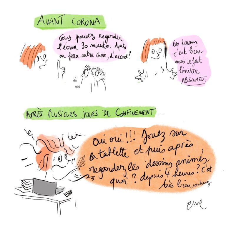 Emeline Grolleau Dessin confinement