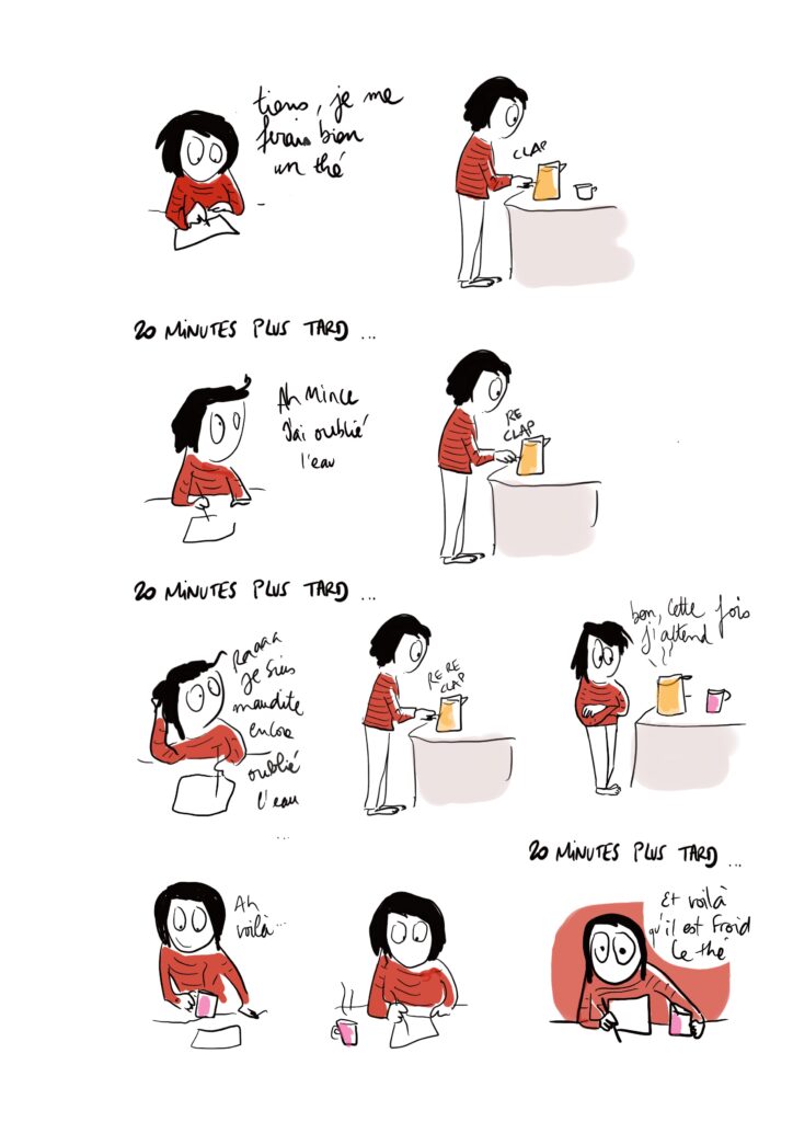Emeline Grolleau dessin thé froid