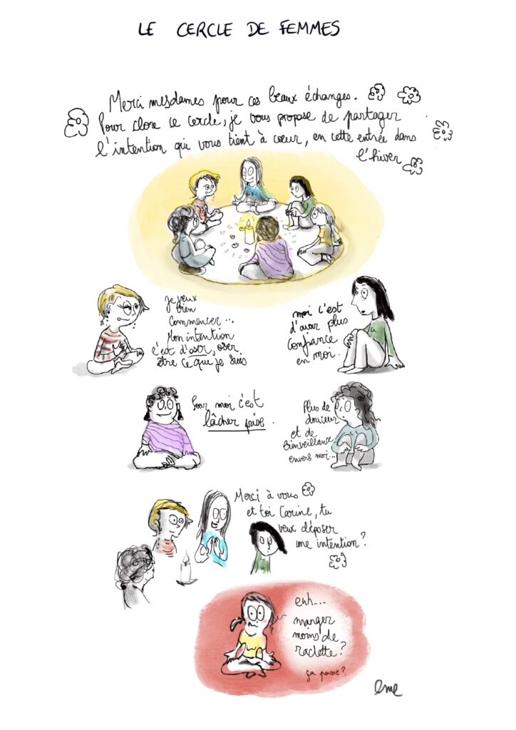 Emeline Grolleau dessin cercle de femmes