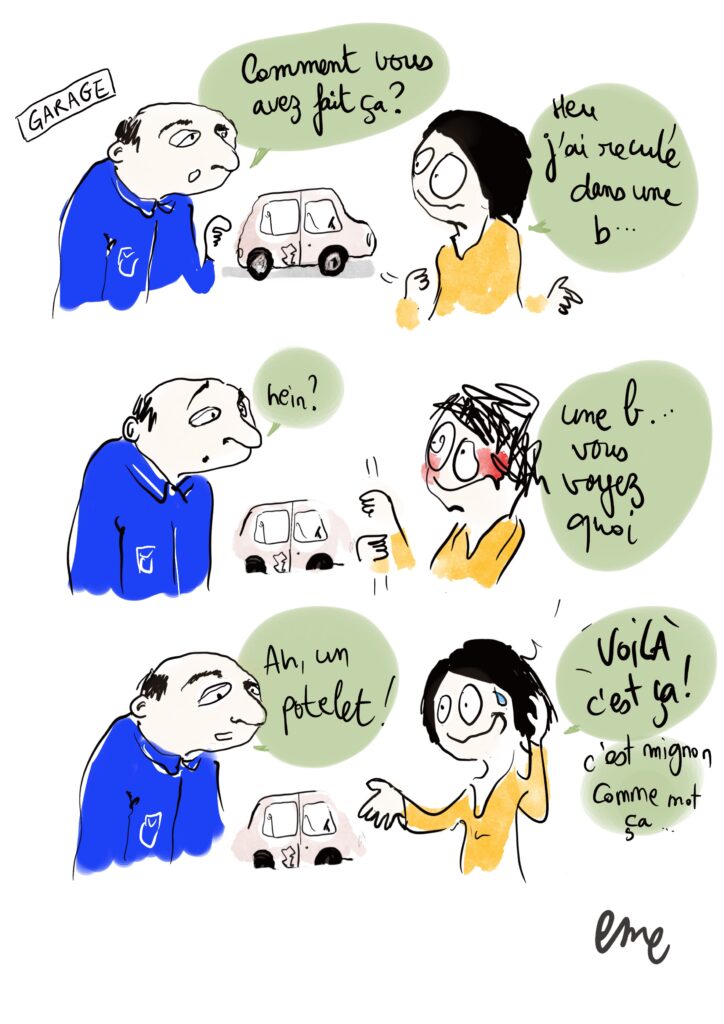 Emeline Grolleau dessin garagiste
