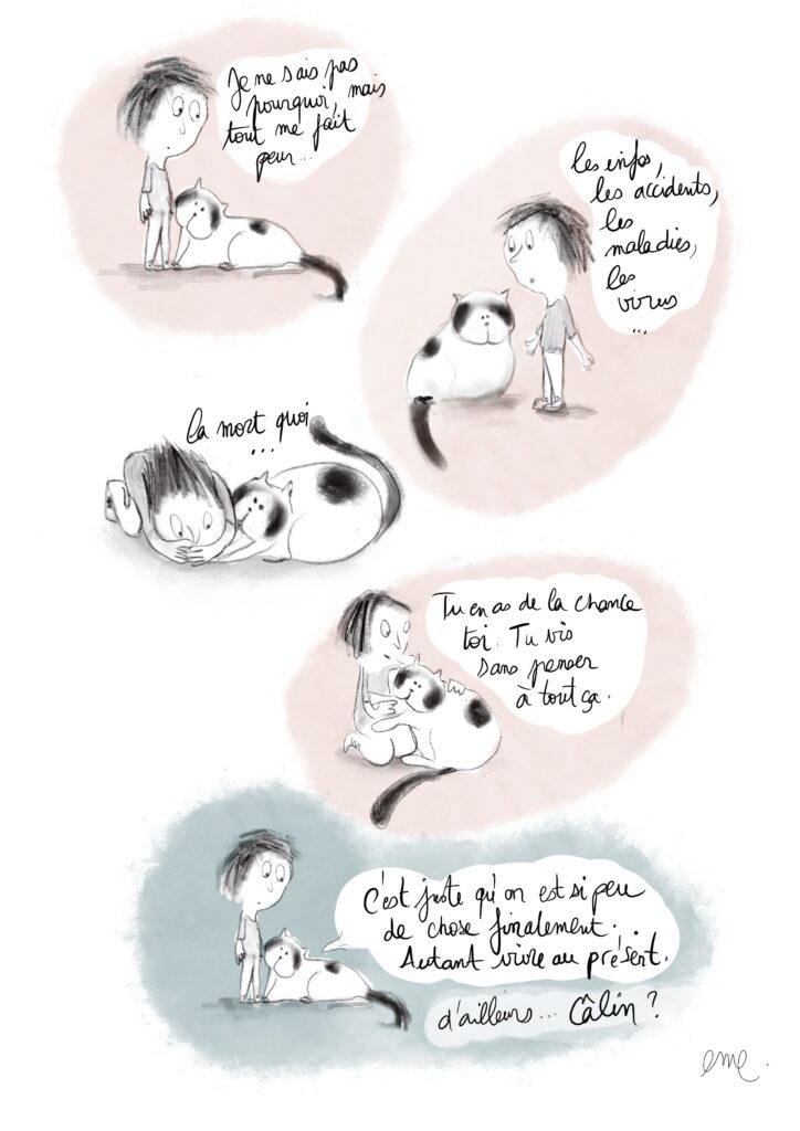 Emeline Grolleau dessin vivre au présent