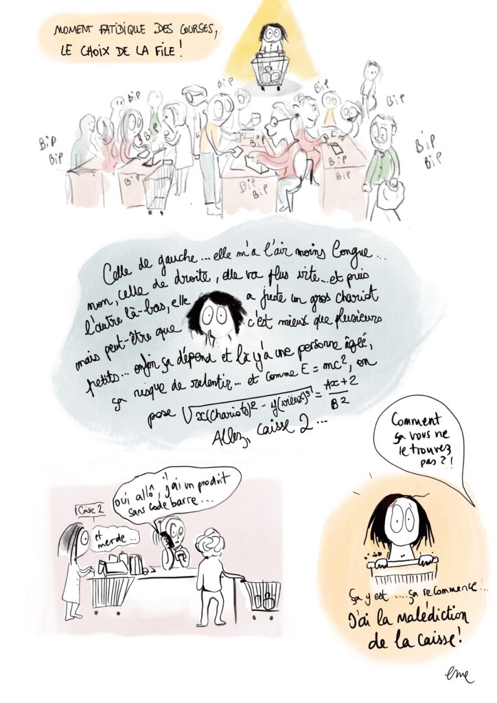 Emeline Grolleau dessin malediction de la caisse