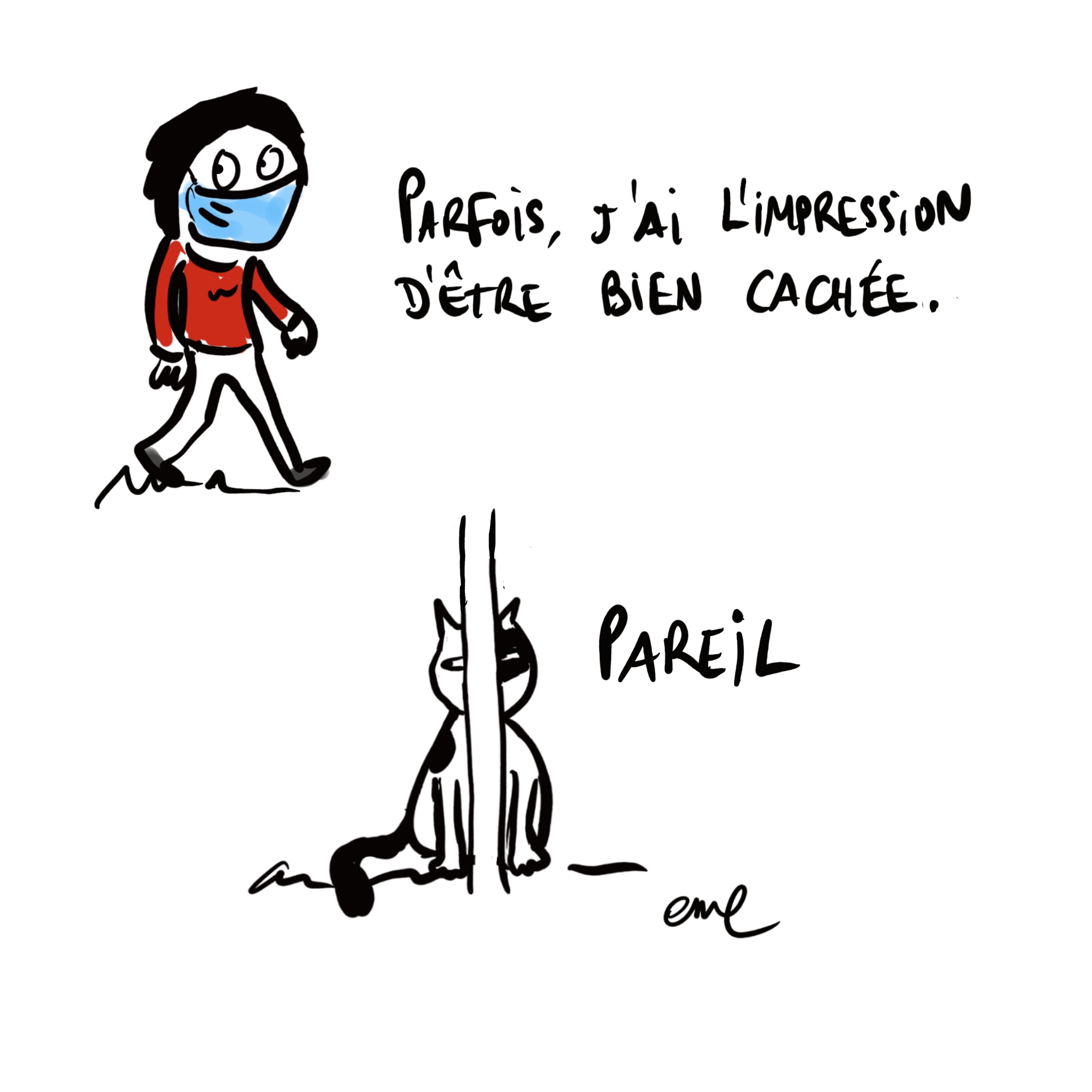 Emeline Grolleau dessin confinement