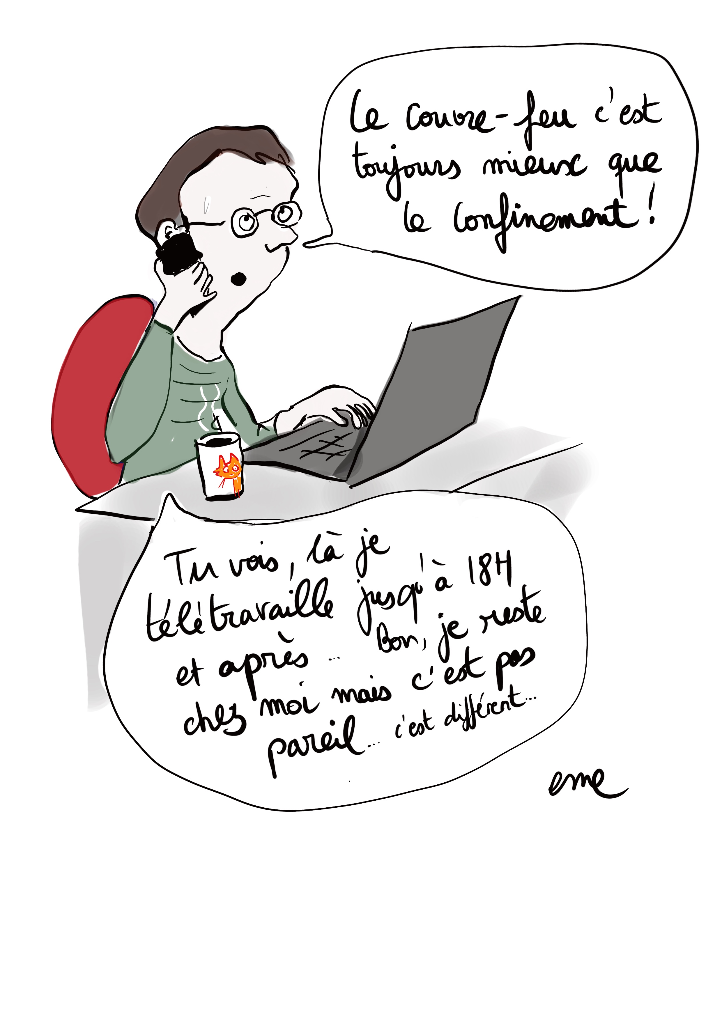 Emeline Grolleau dessin confinement