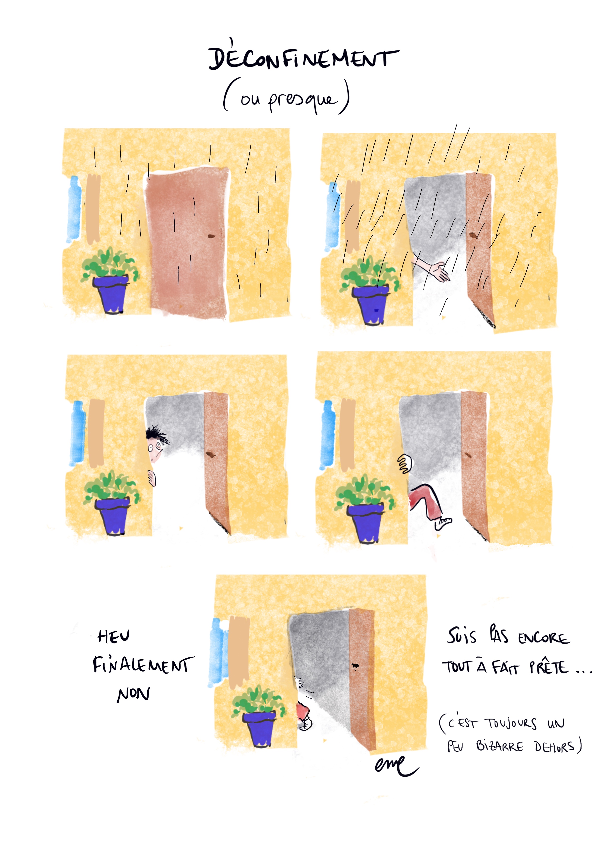 Emeline Grolleau dessin confinement