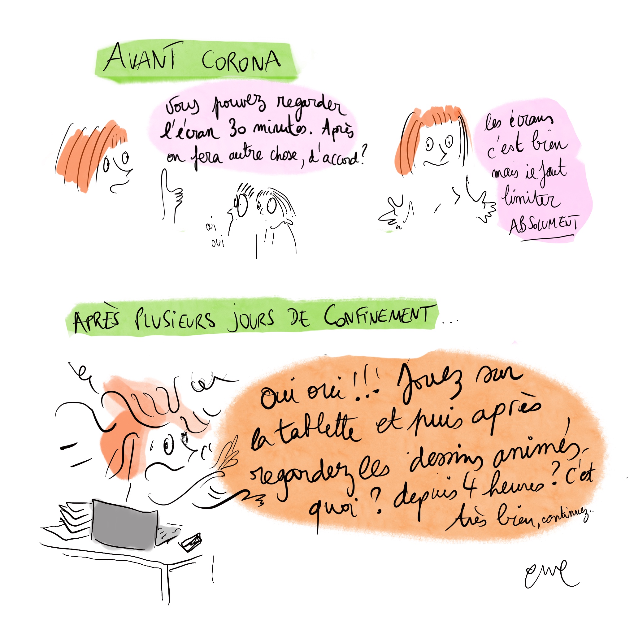 Emeline Grolleau dessin confinement